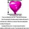 Hot Pink Heart Foil Mylar Balloons - Valentines Day Party Wedding Bachelorette Anniversary Birthday Bridal Shower Party Favors Balloons Decorations, 50pc